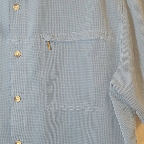 THE NORTH FACE BUTTON UP CASUAL MEN'S LARGE SHORT SLEEVE SHIRT 👕 - Picture 2 of 8